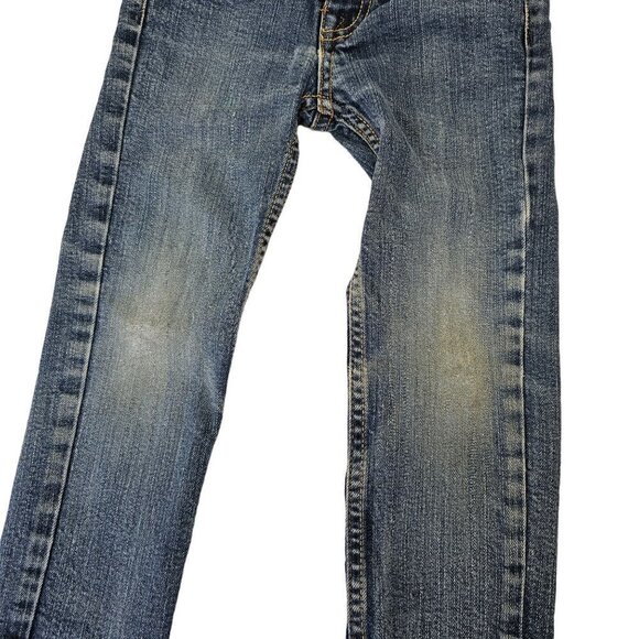 Qucksilver Kids Jeans Adjustable Waist Distressed Med Wash Unisex Boys Girls 4 - Picture 11 of 11